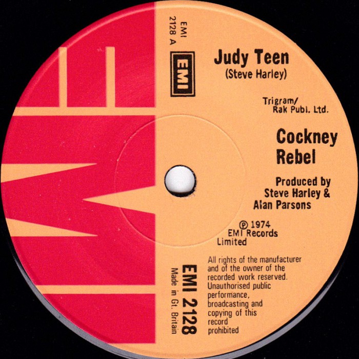 Cockney Rebel Judy Teen Singapore side 1
