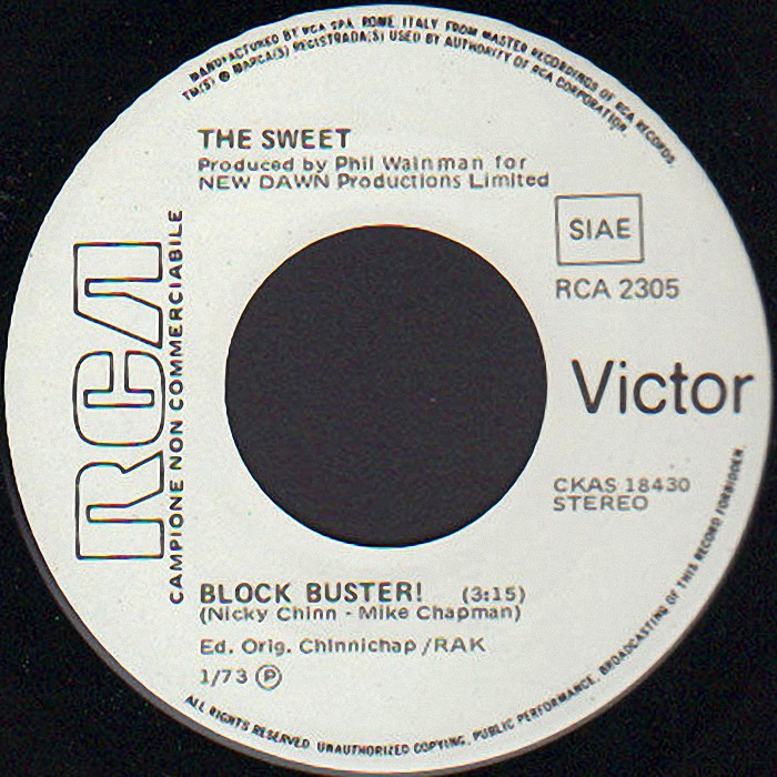 The Sweet Blockbuster side 1 promo Italy