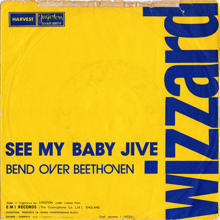Wizzard See My Baby Jive Yugoslavia back