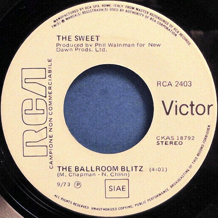 The Sweet Ballroom Blitz Italy promo side 1