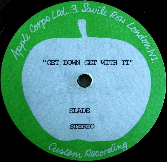 Slade Get Down And Get With It UK acetate side 1