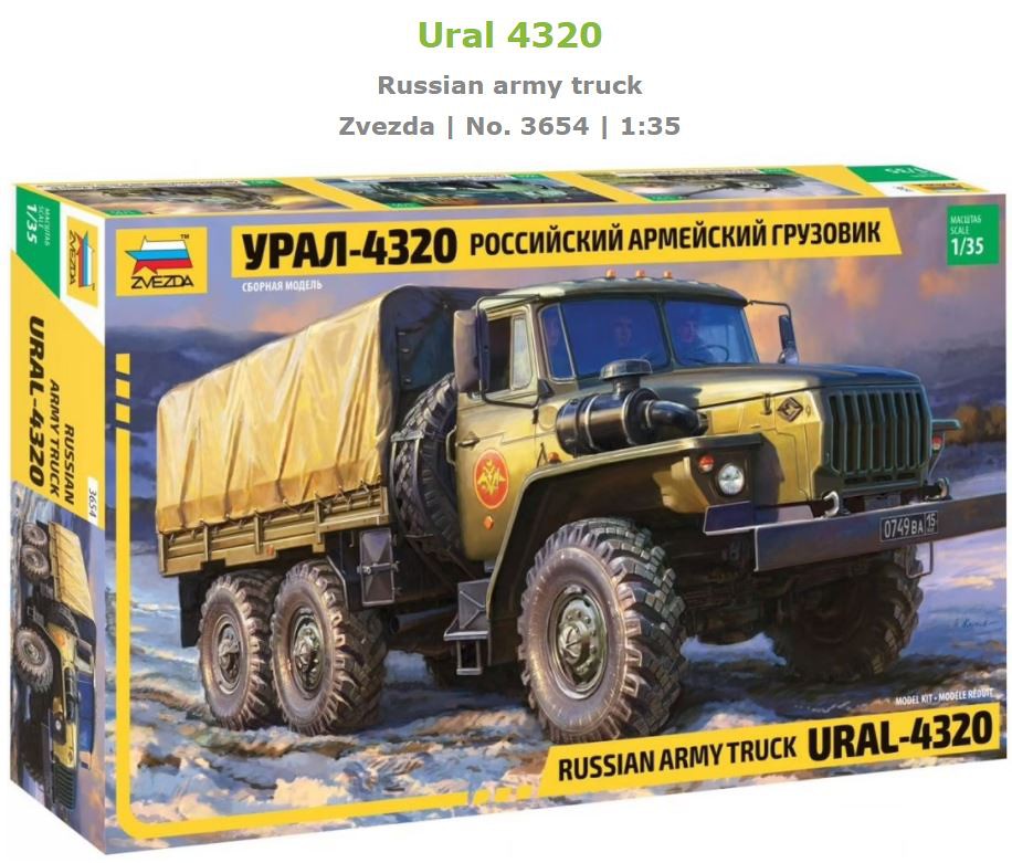 Ural 4320 in 1/35, kit#3654 by the Star - Work in Progress - Armour ...