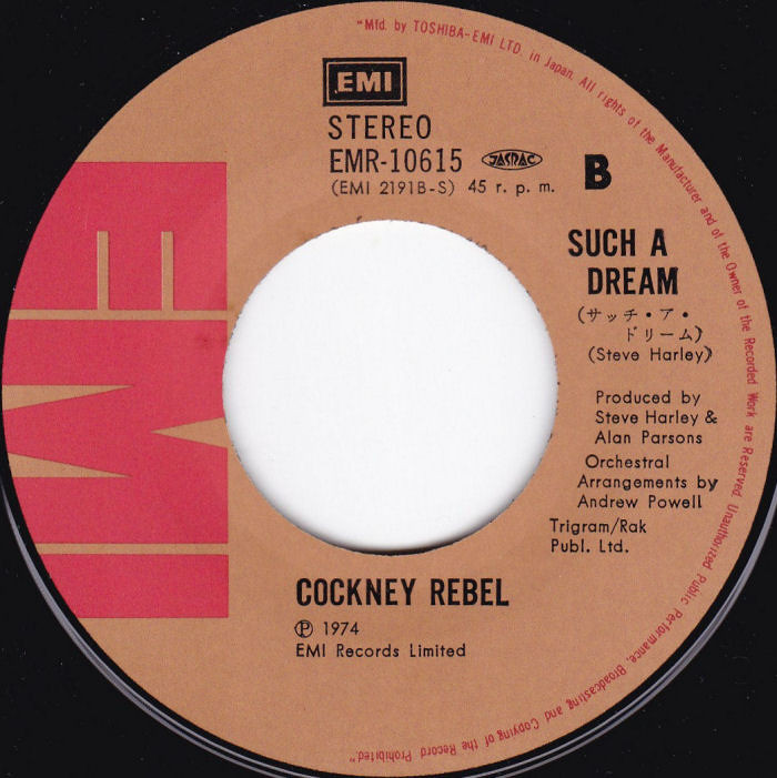 Cockney Rebel Mr. Soft Japan side 2