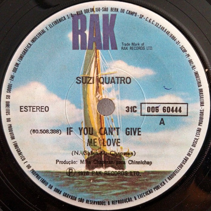 Suzi Quatro If You Can't Give Me Love Brazil side 1