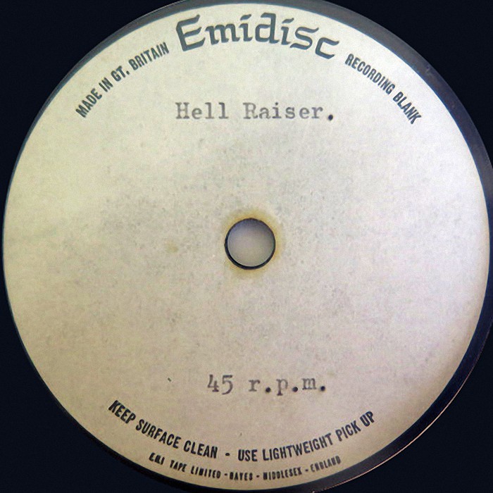 The Sweet Hell Raiser UK single-sided acetate side 1