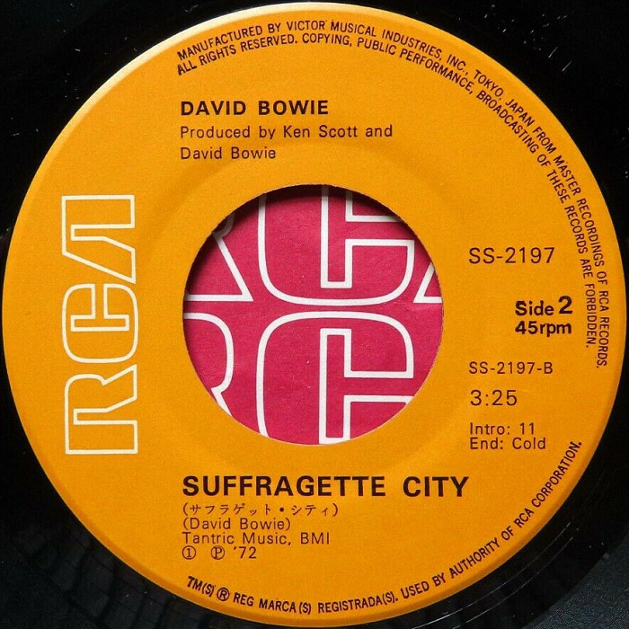 David Bowie Starman Japan side 2