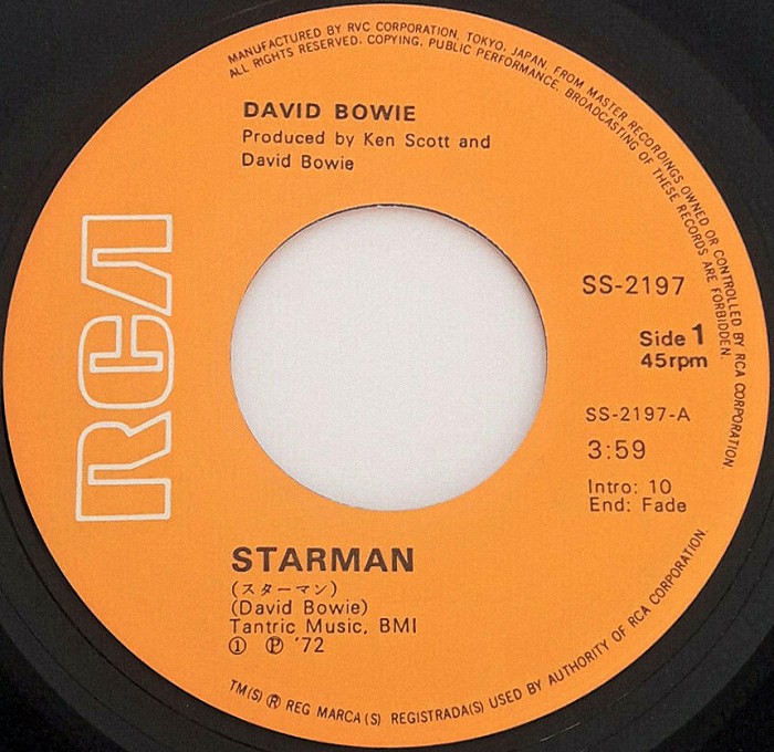David Bowie Starman Japan side 1