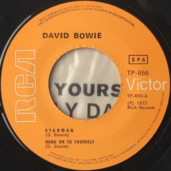 David Bowie Starman Portugal side 1