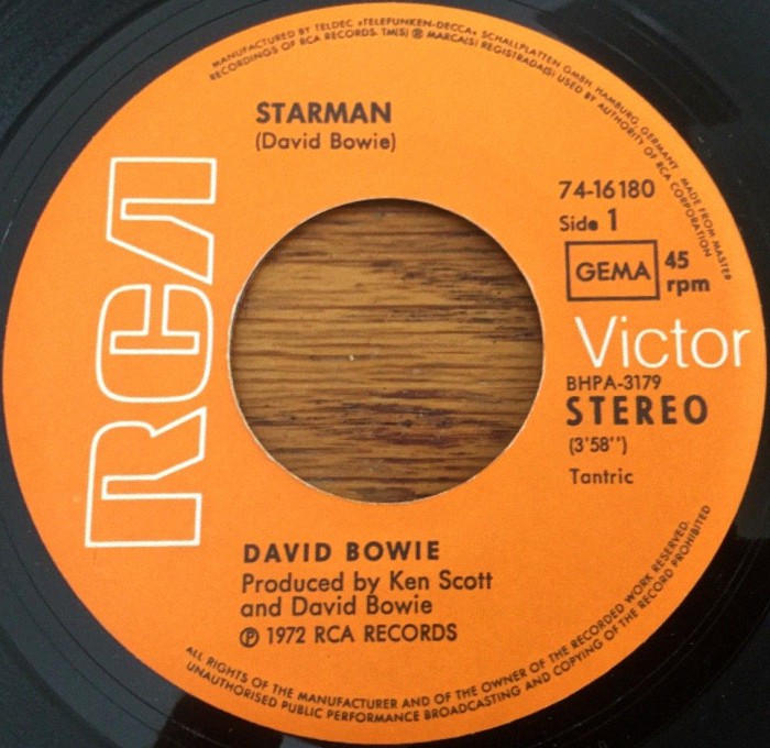 David Bowie Starman Germany side 1