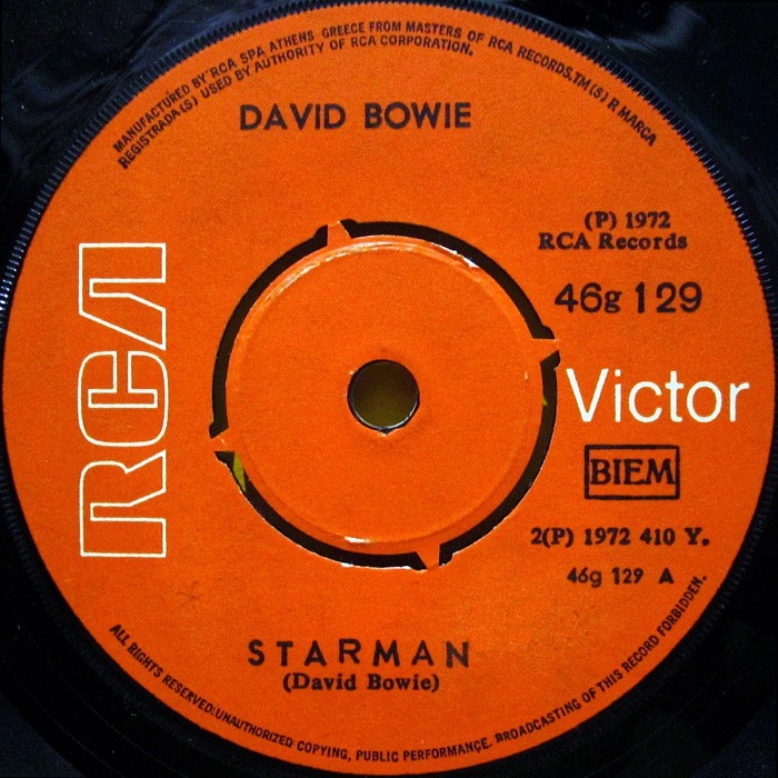 David Bowie Starman Greece side 1