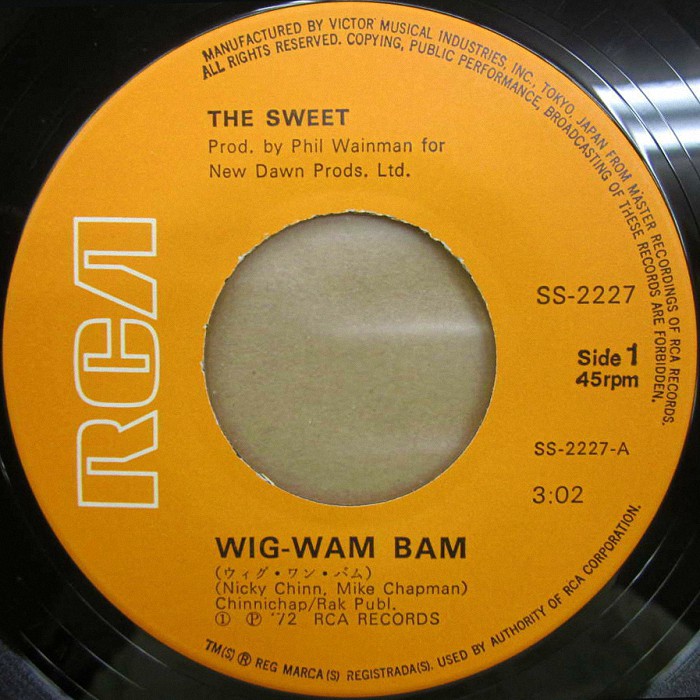 The Sweet Wig-Wam Bam Japan side 1