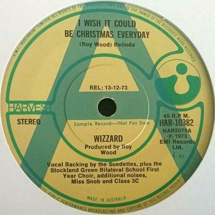 I Wish It Could Be Christmas Everyday Australia promo side 1
