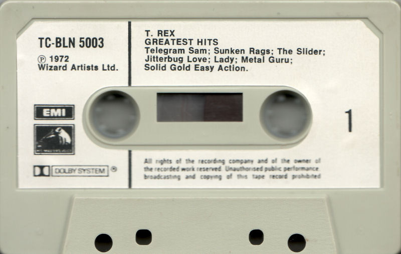 T. Rex Great Hits side 1