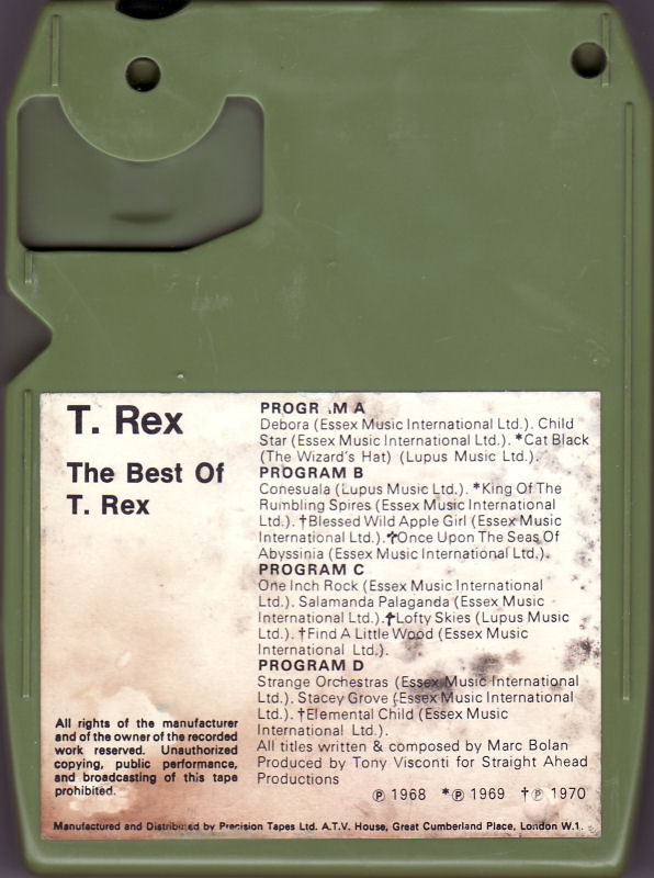 FlyBack The Best Of T. Rex tape back