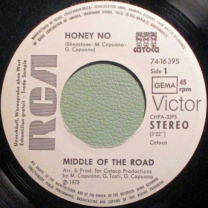 Middle Of The Road Union Silver Germany promo side 1