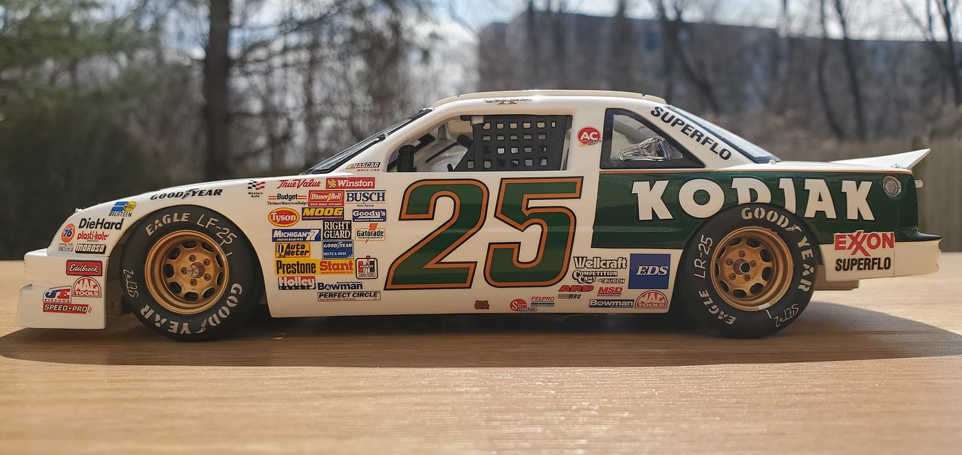 #25 Kenny Schrader KODIAK Lumina 1991 1/32nd Scale Slot Car Decals 