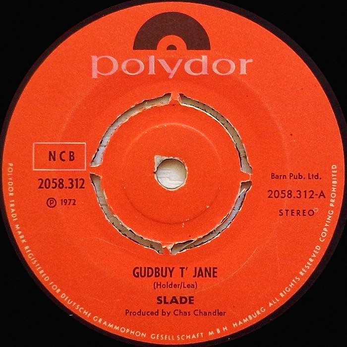 Slade Gudbuy T' Jane Sweden side 1