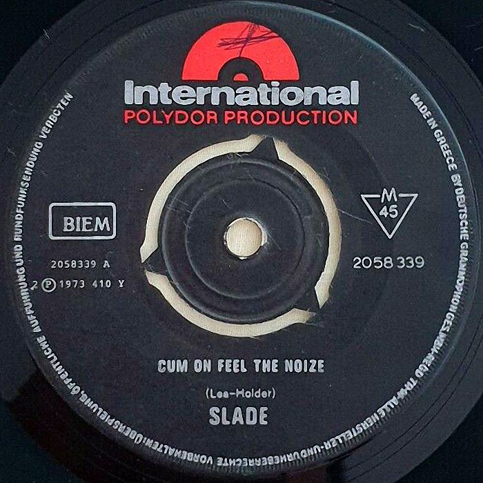 Slade Cum On Feel The Noize Greece side 1