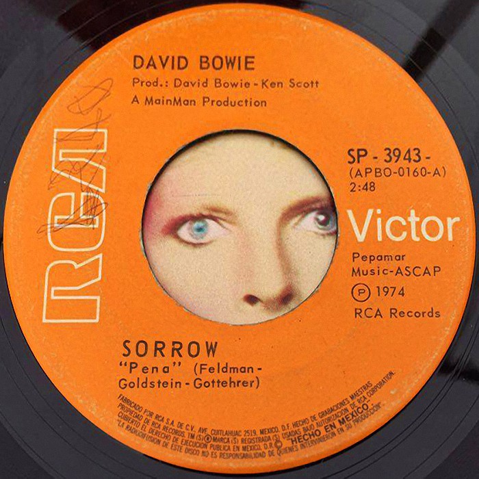 David Bowie Sorrow Mexico side 1