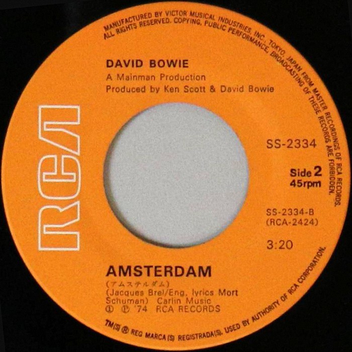 David Bowie Sorrow Japan side 2
