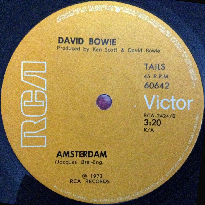 David Bowie Sorrow New Zealand side 2