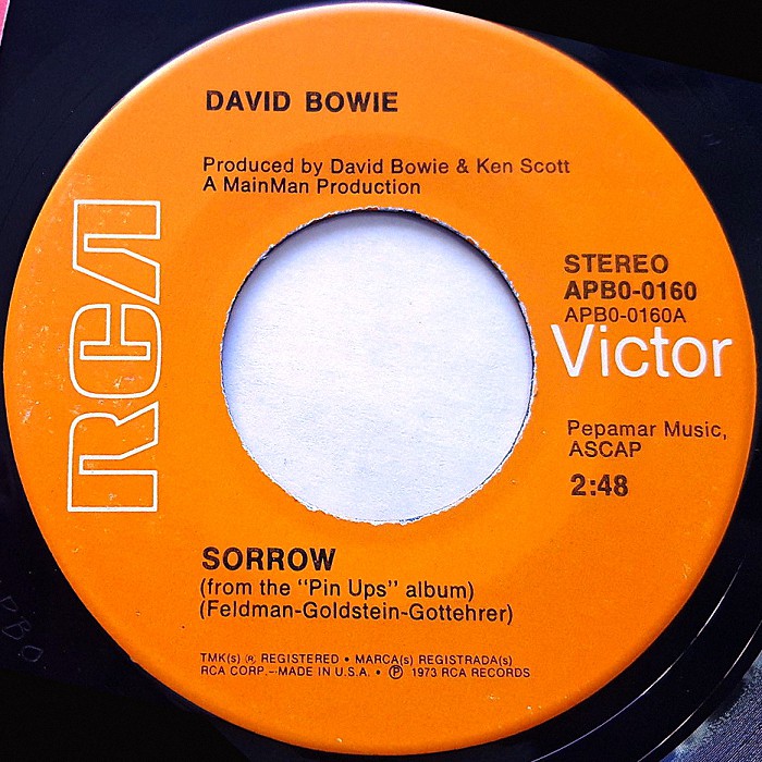 David Bowie Sorrow USA side 1