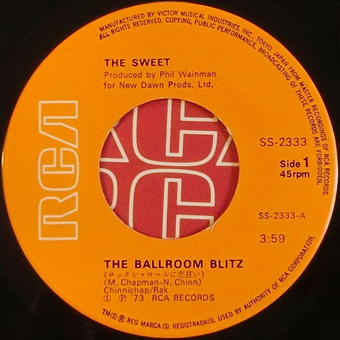 The Sweet Ballroom Blitz Japan side 1