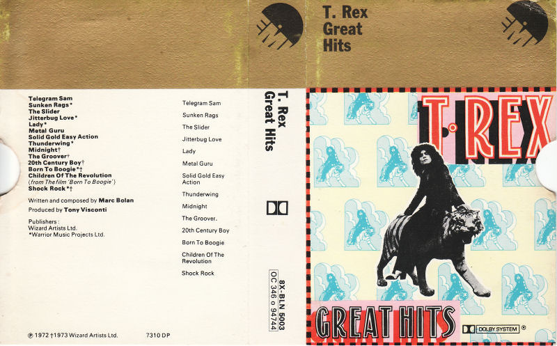 T. Rex Great Hits sleeve