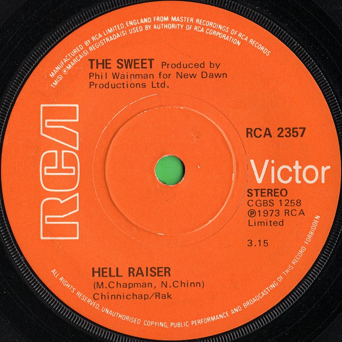 The Sweet Hell Raiser UK side 1