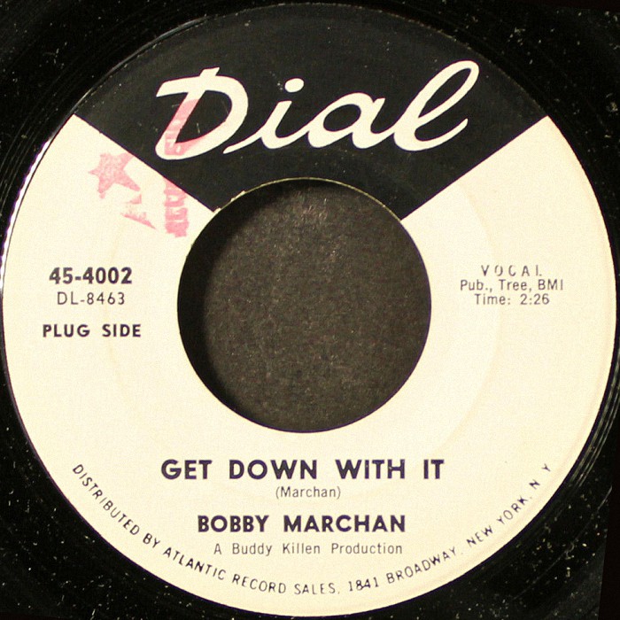 Bobby Marchan Get Down With It USA promo side 1