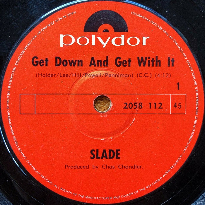 Slade Get Down And Get With It New Zealand side 1