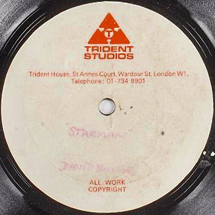 David Bowie Starman UK acetate side 1