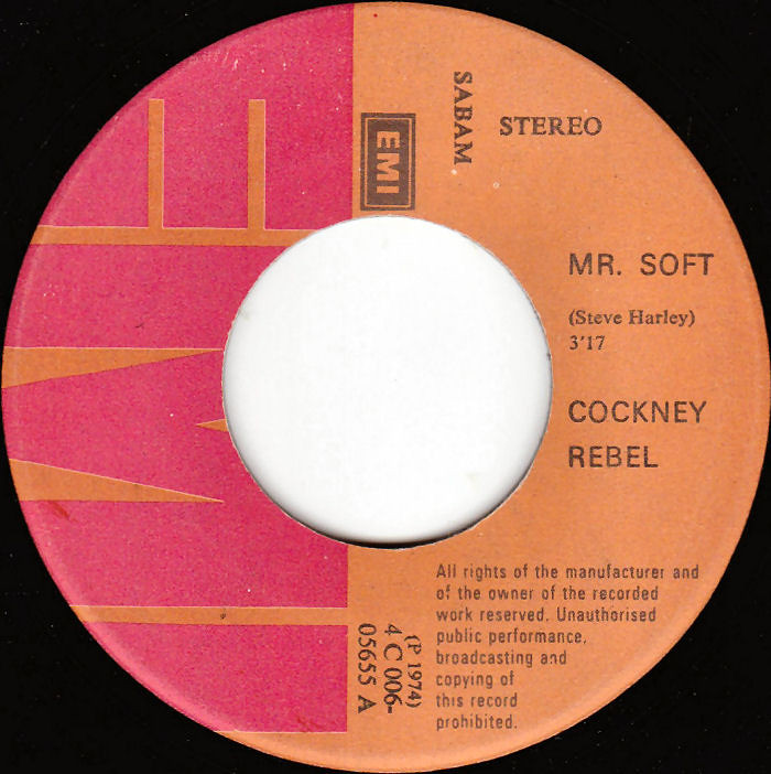 Cockney Rebel Mr. Soft Belgium side 1