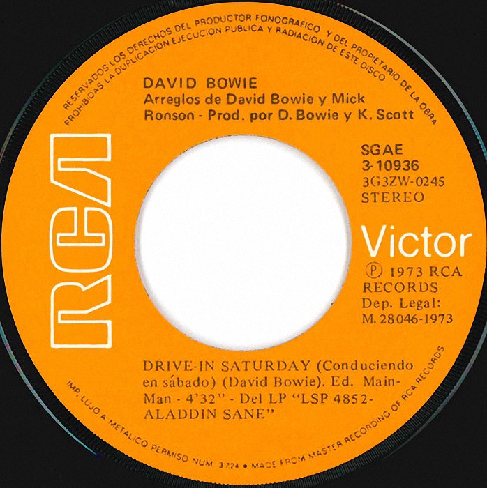 David Bowie Life On Mars? Spain side 2 #2