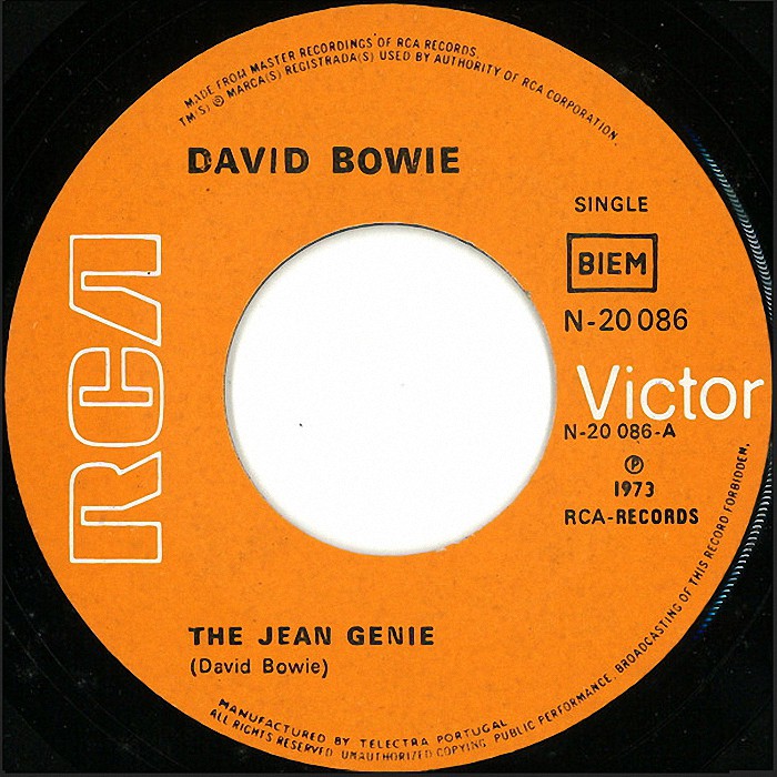 David Bowie The Jean Genie Portugal side 1