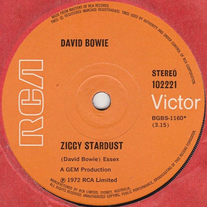 David Bowie The Jean Genie Australia side 2