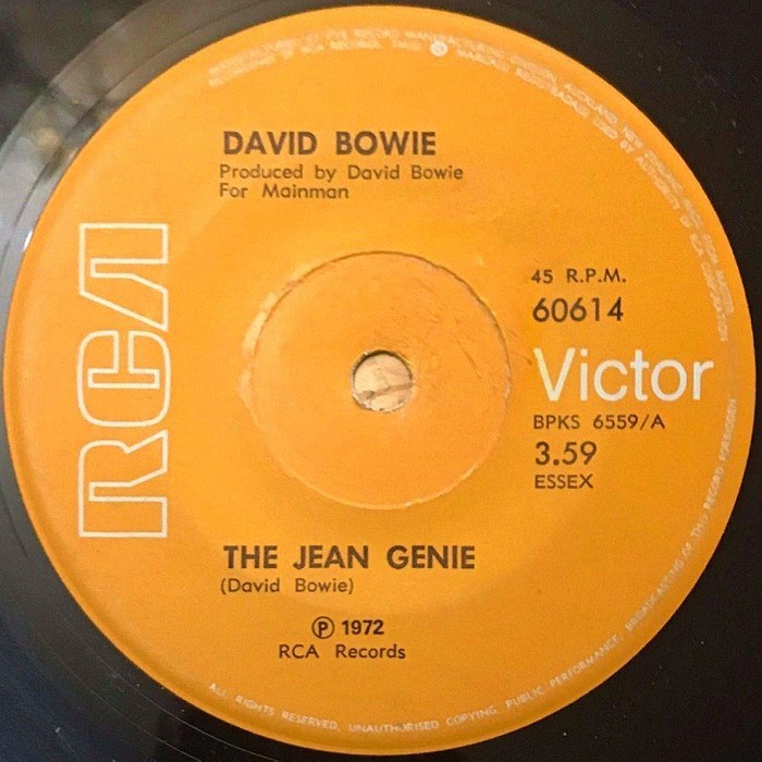 David Bowie The Jean Genie New Zealand side 1