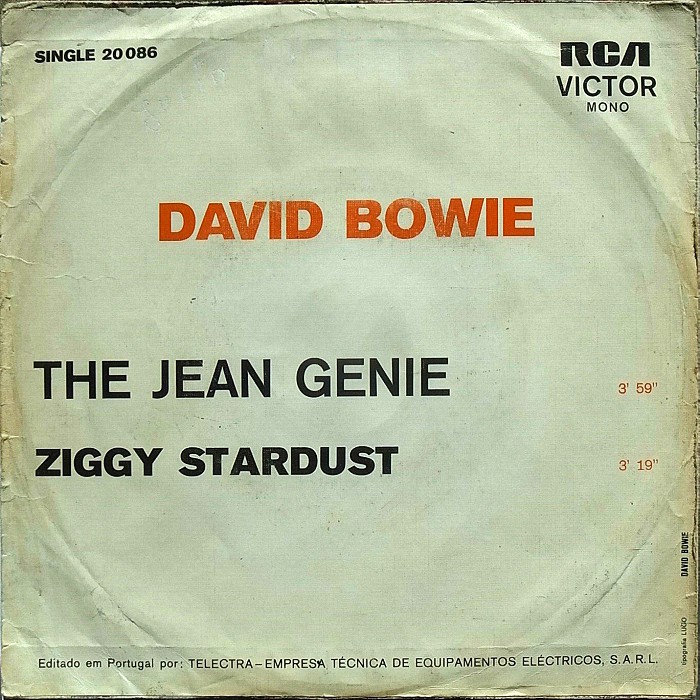 David Bowie The Jean Genie Portugal back