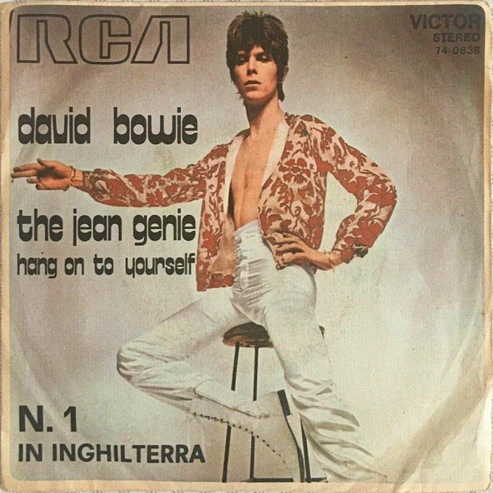 David Bowie The Jean Genie Italy front
