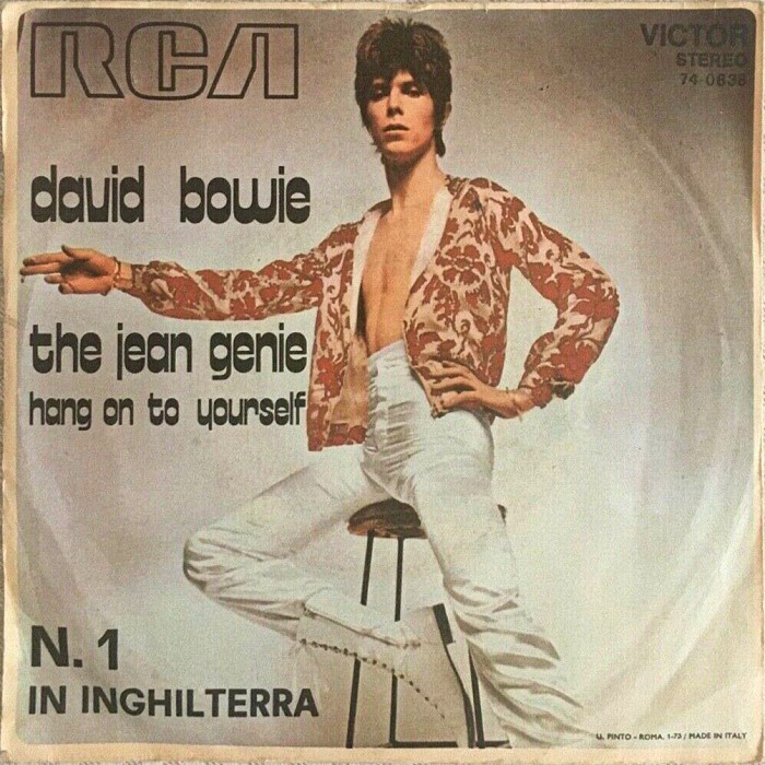 David Bowie The Jean Genie Italy back