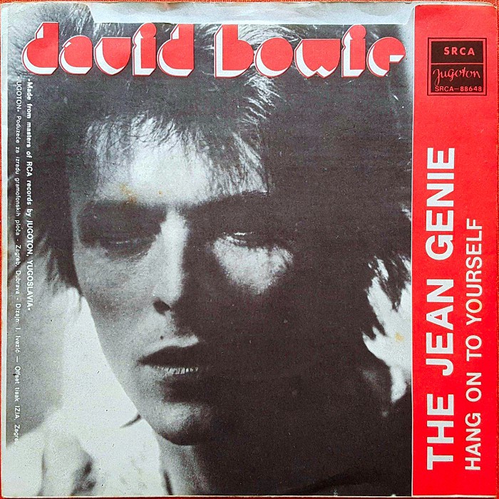 David Bowie The Jean Genie Yugoslavia back