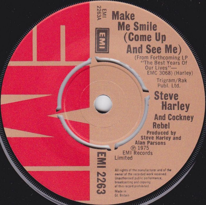 Cockney Rebel Make Me Smile UK side 1