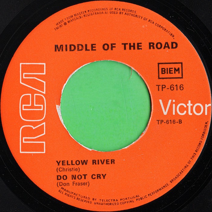 Middle of the Road Soley Soley Portugal EP side 2