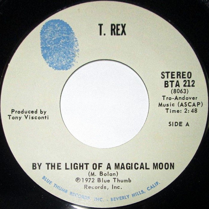 T. Rex By The Light Of A Magical Moon USA promo side 1
