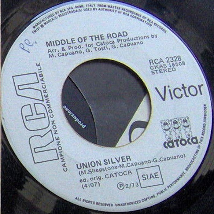 Middle Of The Road Union Silver Italy PROMO side 1