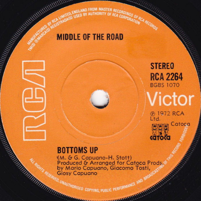Middle of the Road Bottoms Up UK side 1