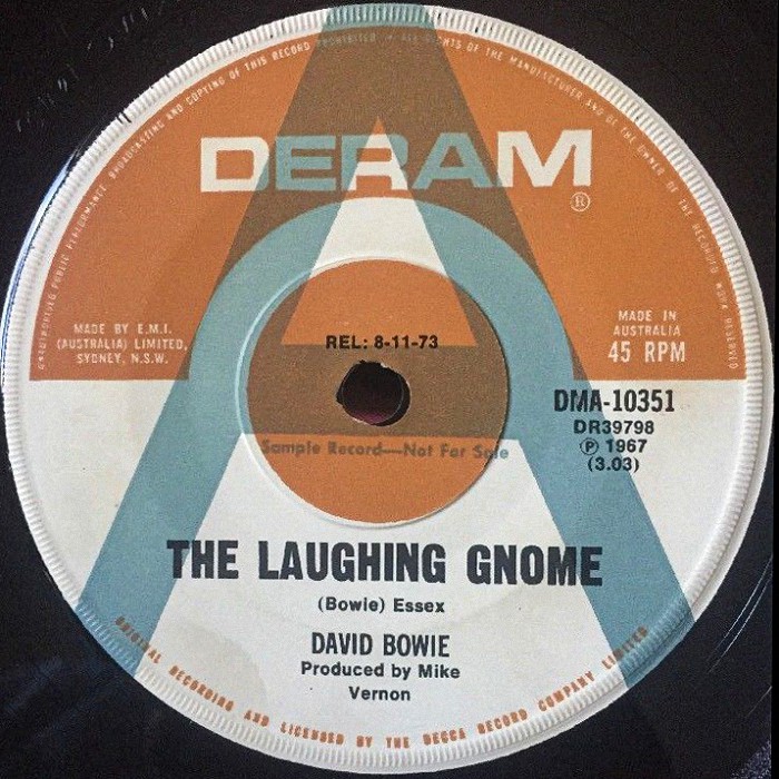 David Bowie The Laughing Gnome Australia promo side 1