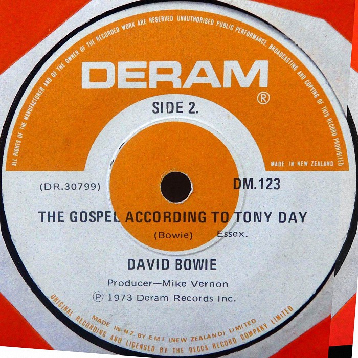 David Bowie The Laughing Gnome New Zealand side 2