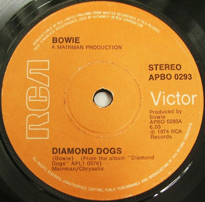 David Bowie Diamond Dogs UK side 1