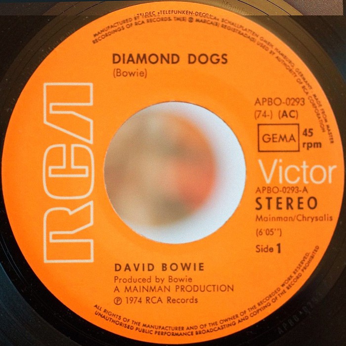 David Bowie Diamond Dogs Germany side 1